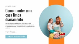 Design De Site Pronto Para Uso Para How To Keep House Clean Daily