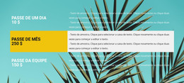 Viagem Tropical - Modelo HTML Gratuito