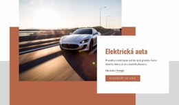 Electric Cars Čistá A Minimální Šablona