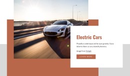 Electric Cars Clean And Minimal Template