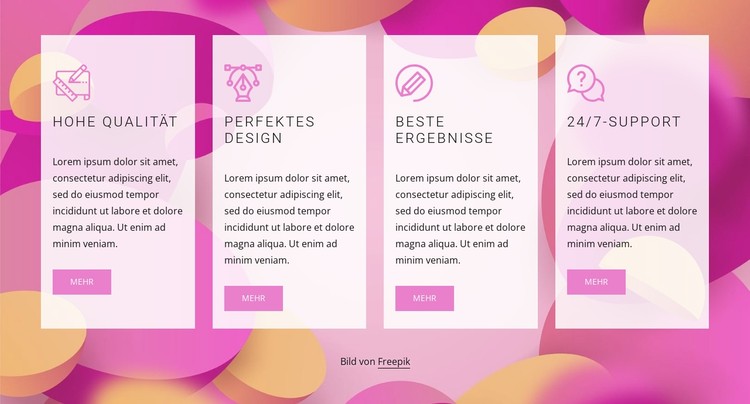 High quality design CSS-Vorlage