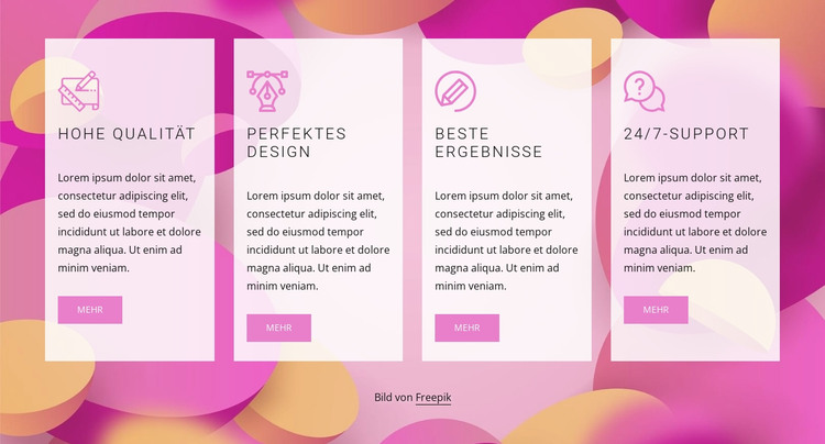High quality design HTML-Vorlage