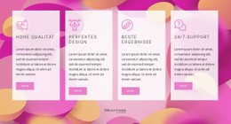 High Quality Design - Schöne HTML5-Vorlage