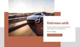 Electric Cars – Többcélú Kreatív Sablon