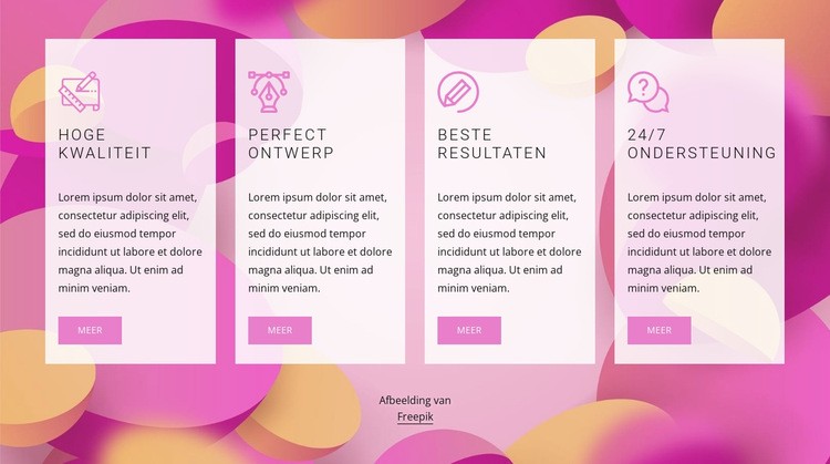 High quality design Website ontwerp