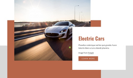 Electric Cars Bootstrap HTML