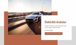 Electric Cars - Bir Sayfalık Şablon