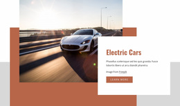 Electric Cars Automotive Website Template