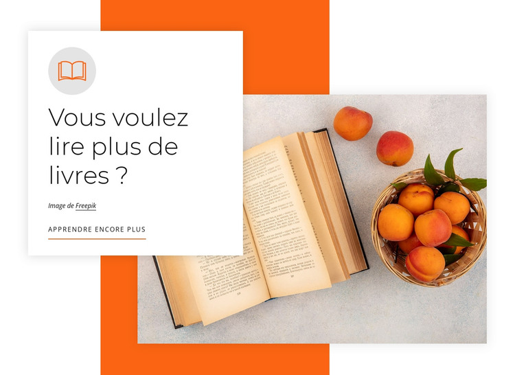 Make reading part of your routine Modèle HTML