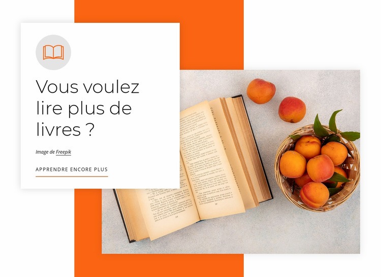Make reading part of your routine Modèle HTML5