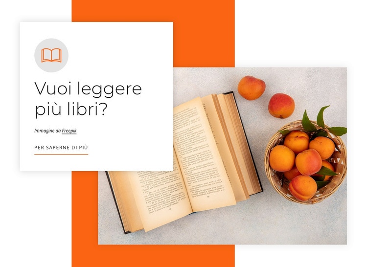 Make reading part of your routine Modelli di Website Builder