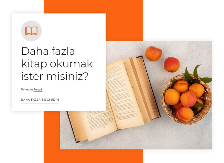Make reading part of your routine Web Sitesi Şablonu