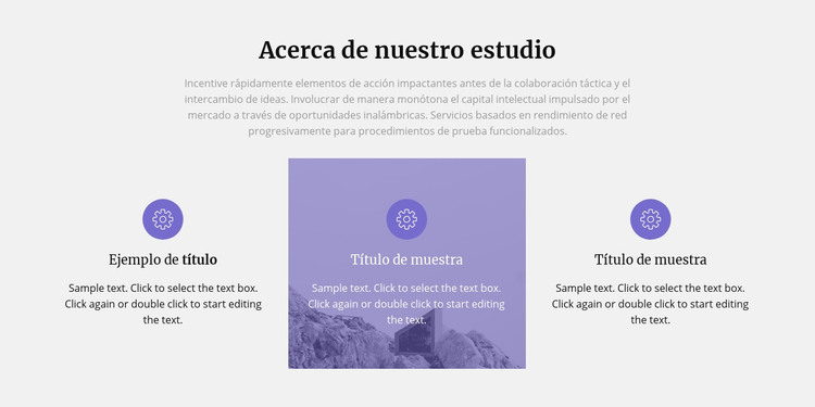 Sobre nuestro estudio de arquitectura Plantilla HTML