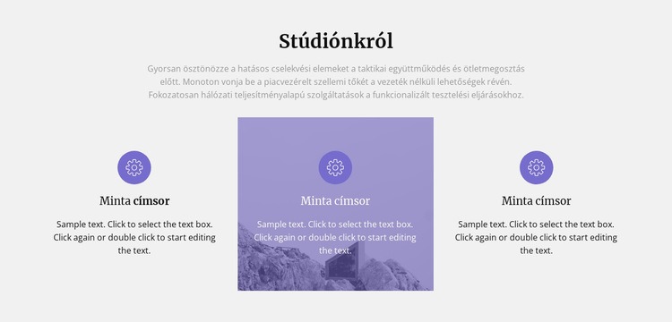 Építészeti stúdiónkról HTML Sablon