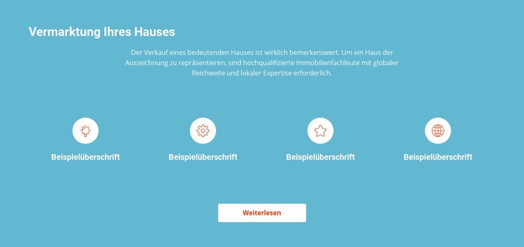 Unsere Arbeit Punkt für Punkt Website design