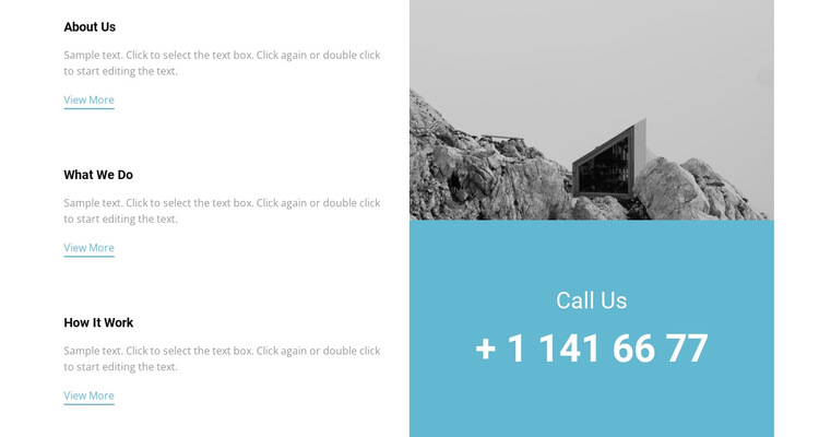 Our features and phone HTML5 Template