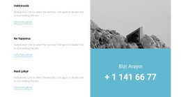 Özelliklerimiz Ve Telefonumuz - HTML Web Page Builder