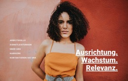 Atemberaubendes Webdesign Für Ausrichtung, Wachstum Und Relevanz