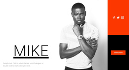 About Mike Studio - Modern One Page Template