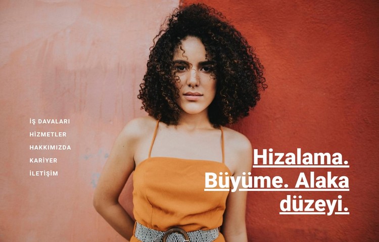 Uyum, büyüme ve alaka düzeyi CSS Şablonu