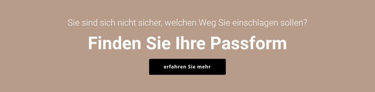 Finden Sie Ihre Passform CSS-Vorlage