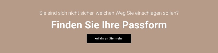 Finden Sie Ihre Passform Eine Seitenvorlage