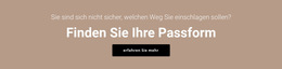 Finden Sie Ihre Passform – Website-Builder-Vorlage