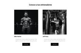 Conoce A Tus Entrenadores - Plantillas Gratuitas