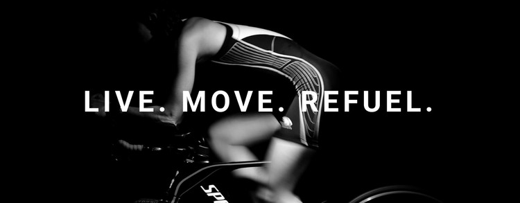 Live, move and refuel Homepage Design