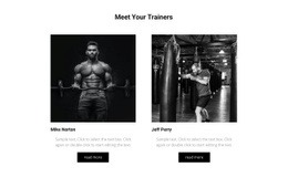 Meet Your Trainers - Creative Multipurpose Html Code