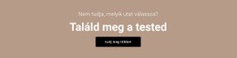 Találja Meg A Megfelelő Formát - Ingyenes HTML-Sablon