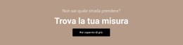 Design Del Sito Pronto All'Uso Per Trova La Tua Misura