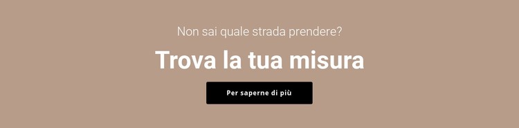 Trova la tua misura Modello CSS