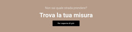 Trova La Tua Misura - Modello HTML Gratuito