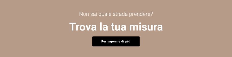 Trova la tua misura Modello HTML5