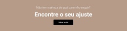 Design De Site Pronto Para Uso Para Encontre O Seu Ajuste