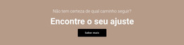 Encontre O Seu Ajuste - Modelo HTML Gratuito