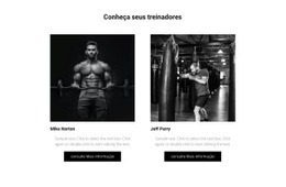 Conheça Seus Treinadores - Landing Page Criativa Multiuso