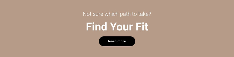 Find your fit Squarespace Template Alternative