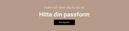 Hitta Din Passform - Gratis HTML-Mall