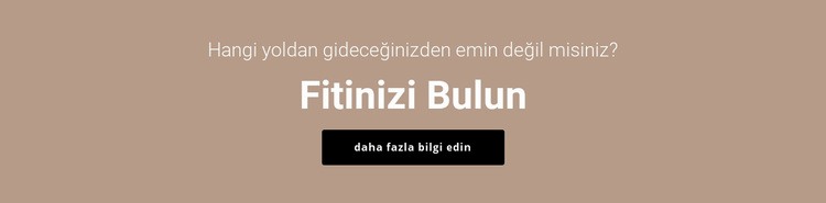 Size uygun olanı bulun Şablon