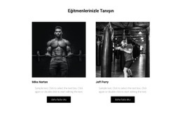 Eğitmenlerinizle Tanışın - Tek Sayfalı Şablonu Kullanmaya Hazır