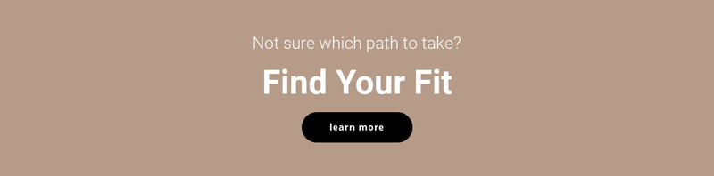 Find your fit Wix Template Alternative