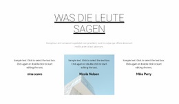 Was Zufriedene Kunden Sagen – Moderne HTML5-Vorlage