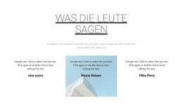 Was Zufriedene Kunden Sagen - Responsive Website-Vorlagen