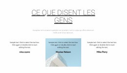 Ce Que Disent Les Clients Satisfaits - Modèle HTML5 Moderne