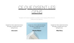 Page De Destination Du Site Web Pour Ce Que Disent Les Clients Satisfaits