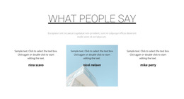 What Happy Customers Say - Modern HTML5 Template