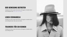 CSS-Layout Für Der Bewegung Beitreten