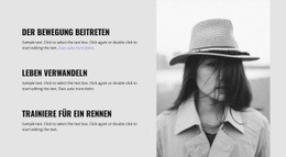 Bestes Zielseitendesign Für Der Bewegung Beitreten